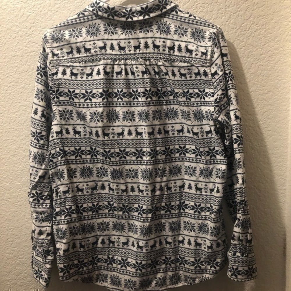 Lands End flannel Shirt 100% cotton - Picture 8 of 9
